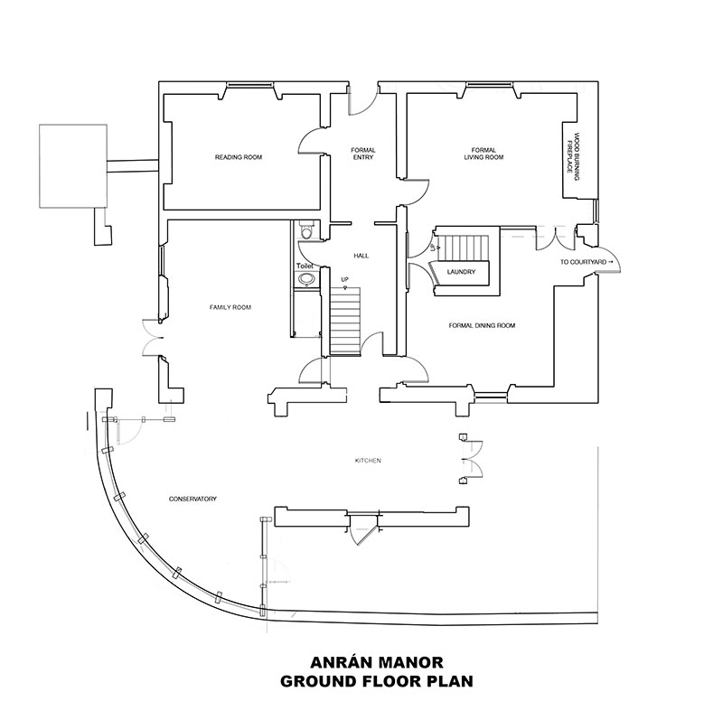 Download floorplan ANRÁN Manor Ground Floor Plans