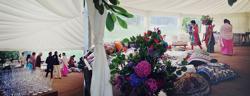 Samantha and Aneesh's wedding at ANRÁN, Devon